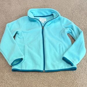 Girls Light Blue Fleece Jacket, Sz M